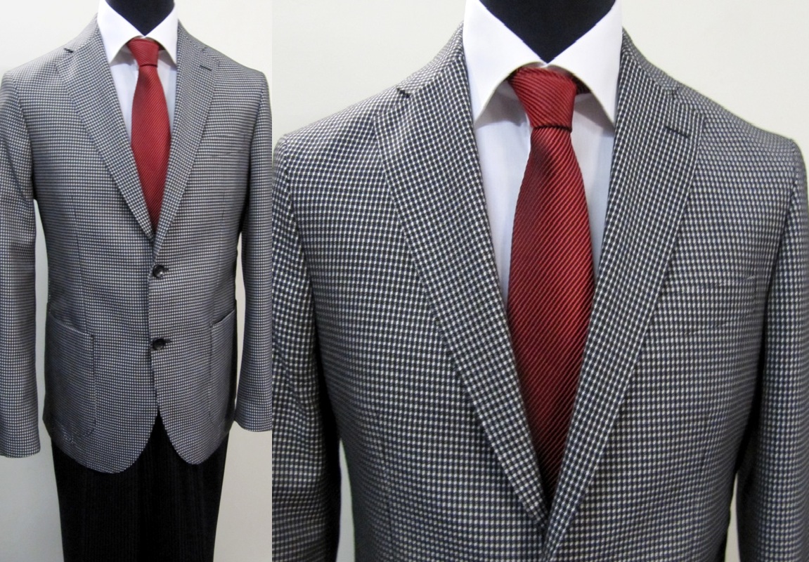 Mens Jacket Houndstooth Muga Jacket Houndstooth