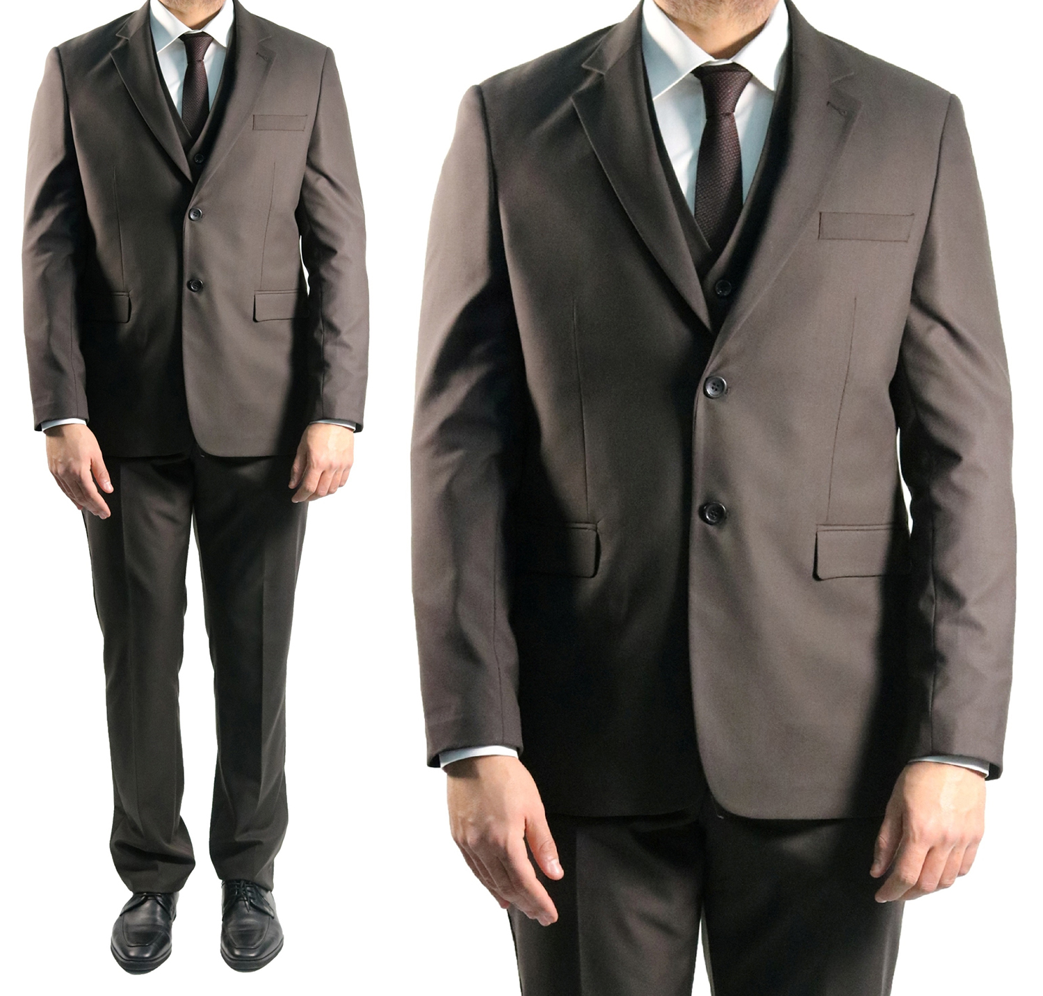 DiBanGu Herren Anzug Weste - Formelle Business Weste Mit Krawatte & Einstecktuch