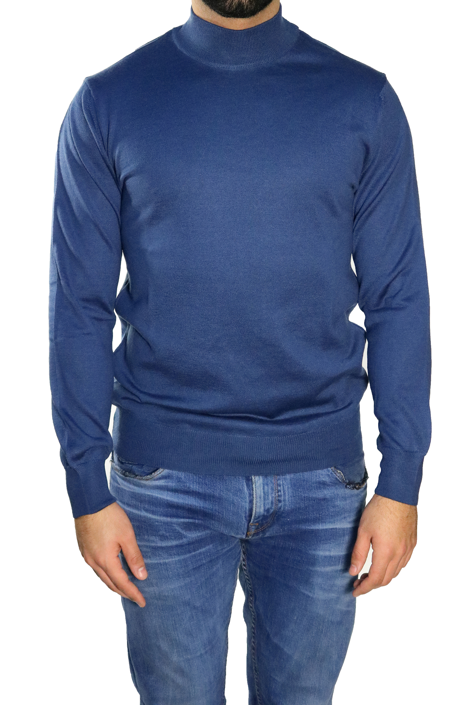 Sweatjacke Mit Stehkragen Für Herren In Blau - Foto 9