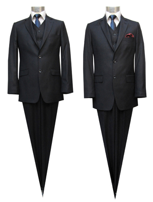 Klassische Herren Anzug mit Elasthanl 3-teilig